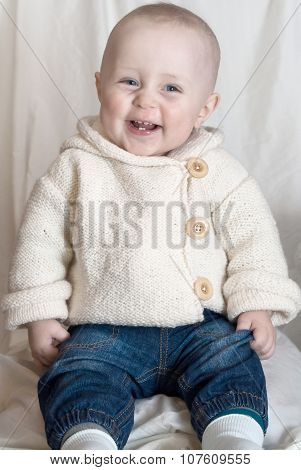 Little boy. Handmade hoodie