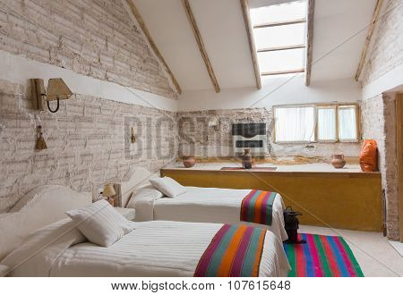Interior of salt hotel