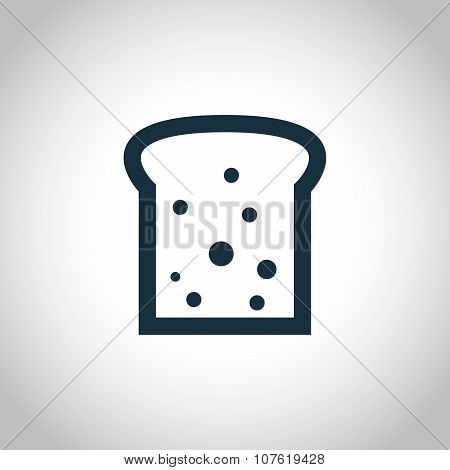 Toast black flat icon