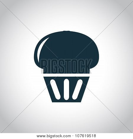Cupcake black icon