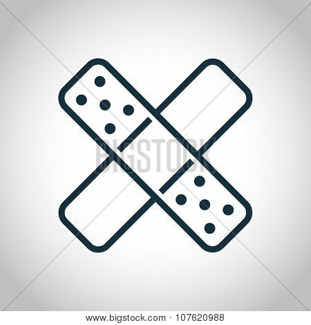 Two cross patches icon