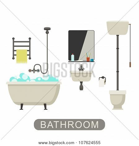 Bathroom with furnirure