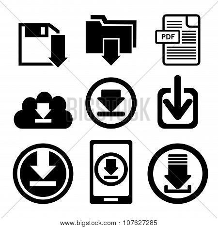Download icon button