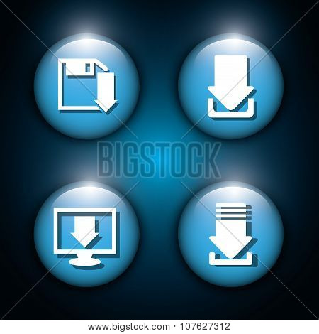 Download icon button