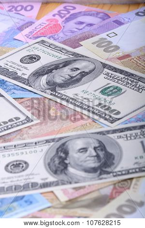 Ukrainian Hryvnia And The American Dollars
