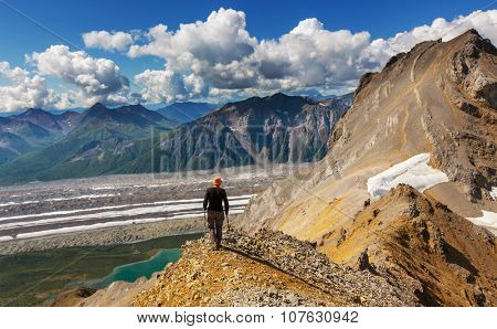 Ascent to Donoho peak, Alaska