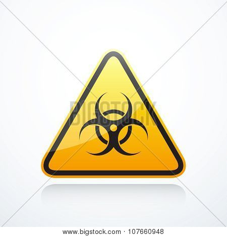 Biohazard triangle sign