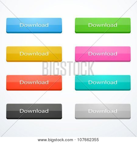 Set of download buttons