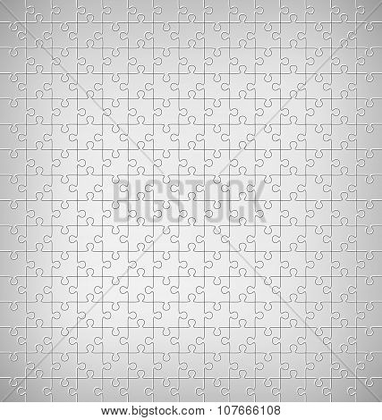 Jigsaw Puzzle Pattern On Grayscale