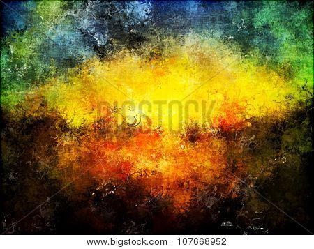 sunset abstract drawing