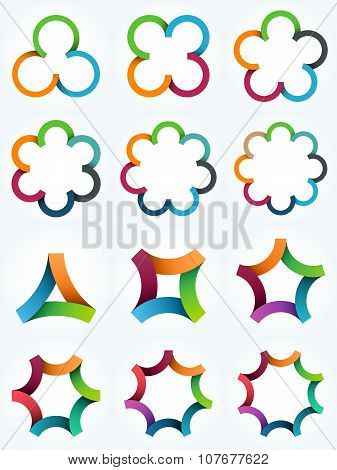 Logo templates set.