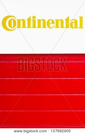 Continental sign on a wall