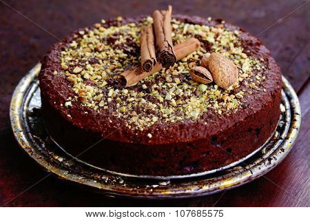 homemade chocolate cake - sweet food
