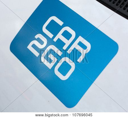 COLOGNE, GERMANY - NOVEMBER 2015: Carsharing Car2Go car in Germany