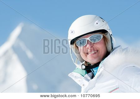 Skier portrait
