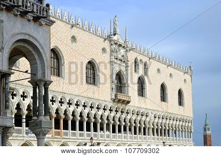 Detail Of Venice Doge's Palace