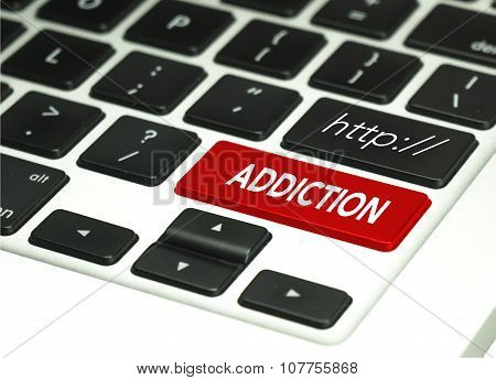 Information searching global network on keyboard button