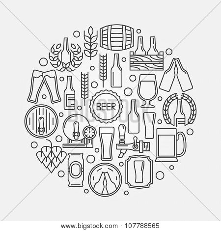 Beer round logo