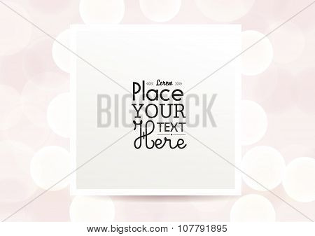 Isolated photo frame on  beautiful shiny lights.
