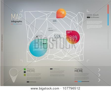 Vector geometric, inforgraphic elements