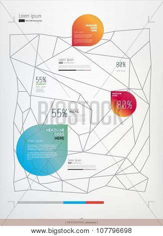 Vector, modern, element on light background