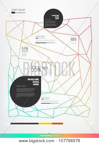 Vector, modern, element on light background