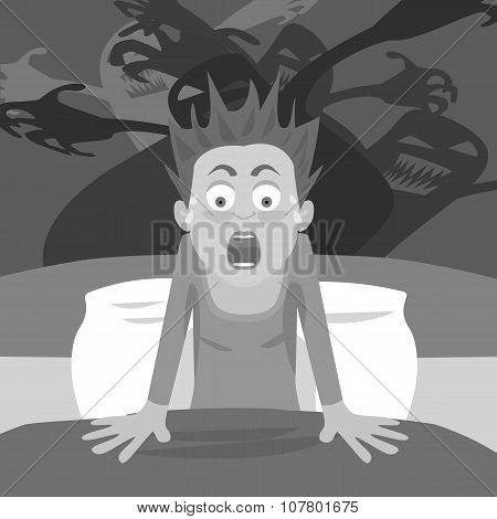 waking up from nightmare