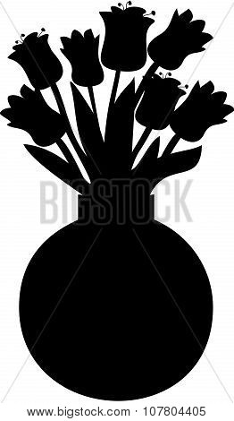 tulips in a vase