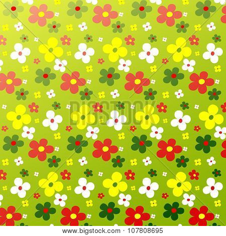 Simple Flower Pattern Colorfulness Cute