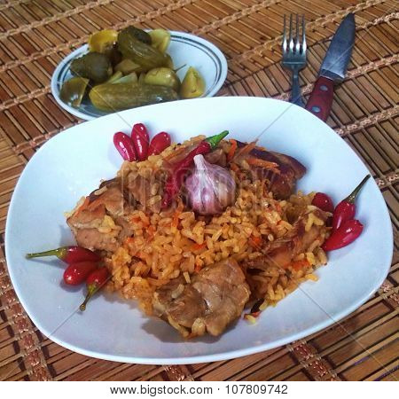 pilaf with meat