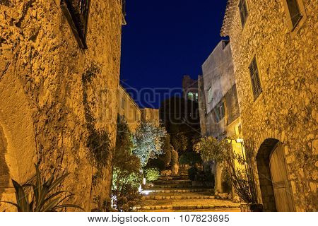 Street In La Turbie In France