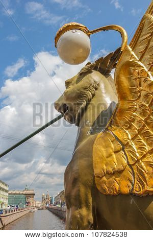 Griffin With Golden Wings