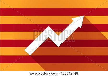 Long Shadow Catalonia Vector Flag With A Graph