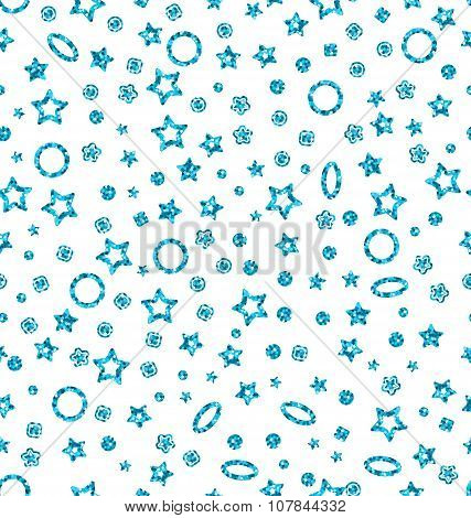Blue Shimmering Seamless Texture