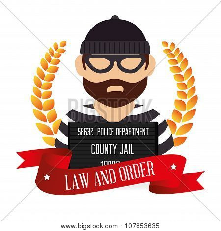 Law and legal justice graphic