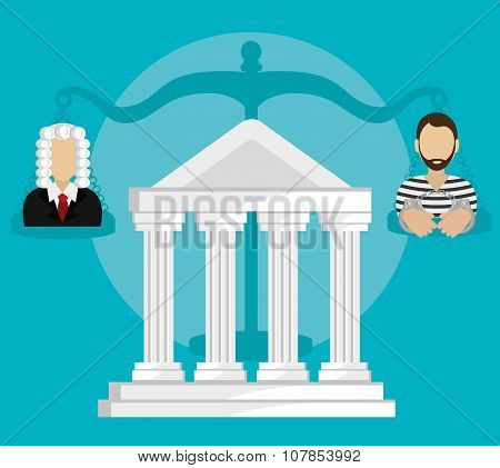 Law and legal justice graphic