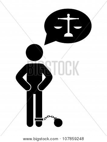 Law and legal justice graphic