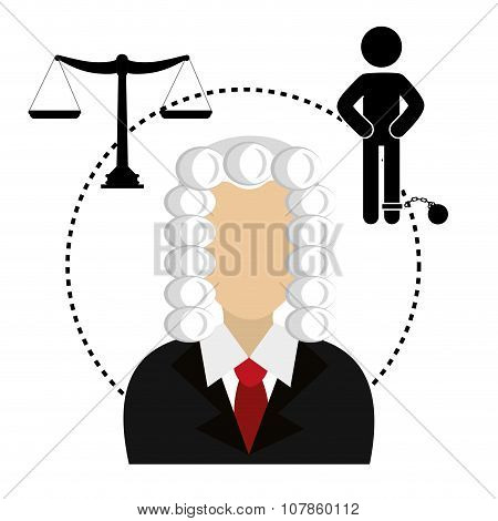 Law and legal justice graphic