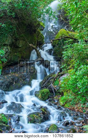Waterfall Dartmoor National Park England