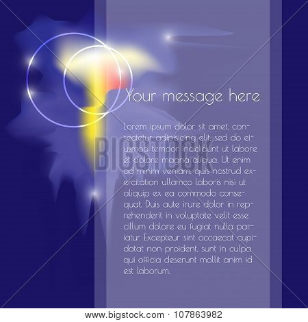 Abstract colorful  vector spotted background with bubbles. Place