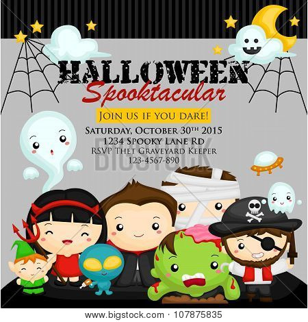 Halloween Character Invitation