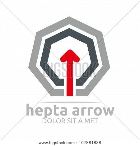 Logo Heptagon Arrow