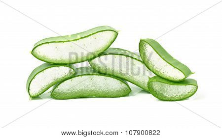Fresh Cut Aloe Vera Slices