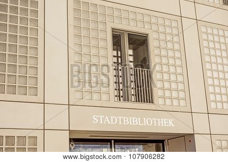 Municipal Public Library (stadtbibliothek) Of Stuttgart