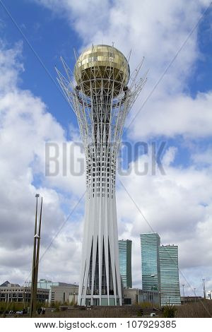 Main attraction of the capital of Kazakhstan - Astana-Baiterek monument