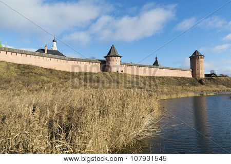 Saviour and St. Euthymius monastery in Suzdal founded in 1350. Golden Ring of a Russia Travel