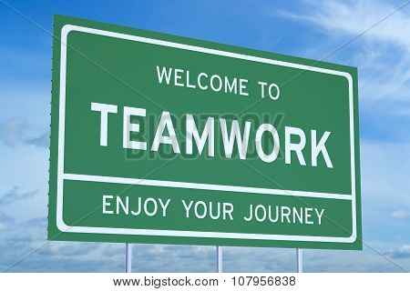 Welcome To Teamwork Concept