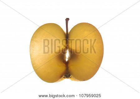 Various Sectioned And White Fruit Apple