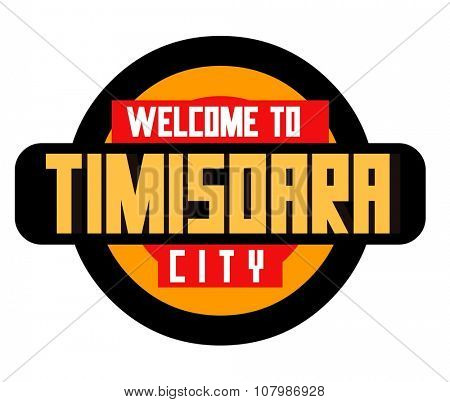 Timisoara beautiful city in europe. vector cartoon illustration