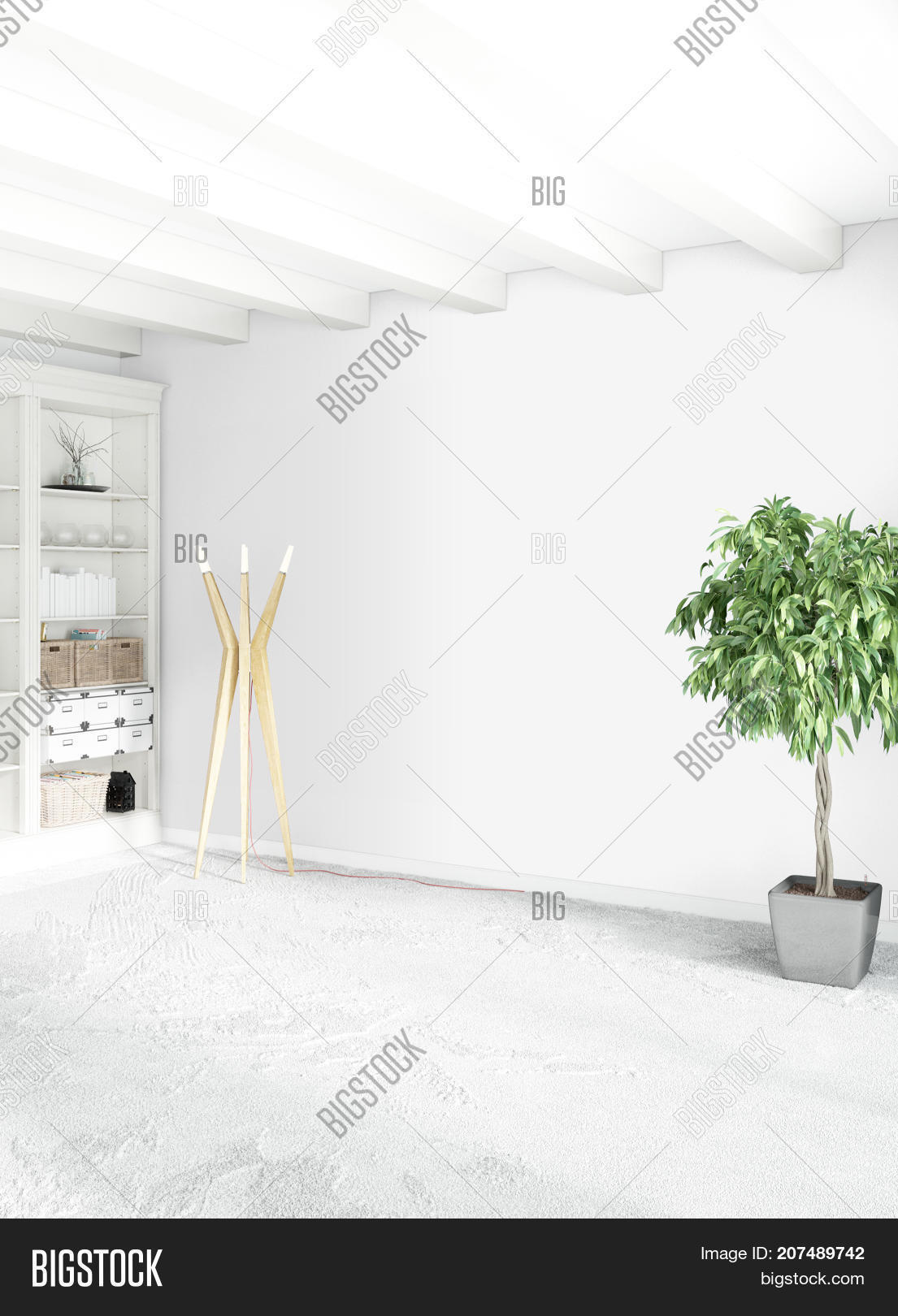 White Empty Bedroom Image & Photo (Free Trial) | Bigstock